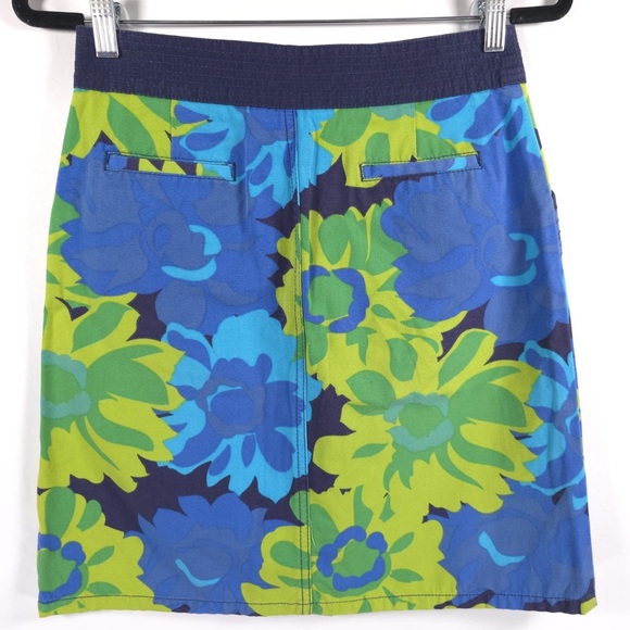 Boden Floral Button Front Skirt A-Line WG317 100% Cotton‎ Size 8L - Picture 5 of 11